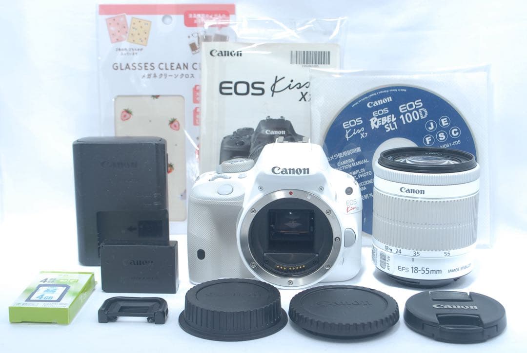 Canon EOS Kiss X7☘️ホワイト一眼レフ☘️初心者おすすめ スマホ転送