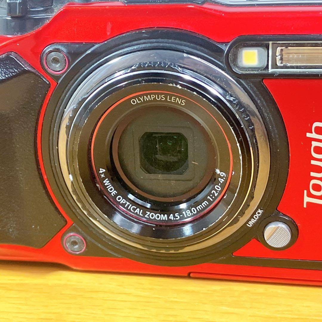 【動作確認済み】OLYMPUS TG-5 赤 防水 耐衝撃