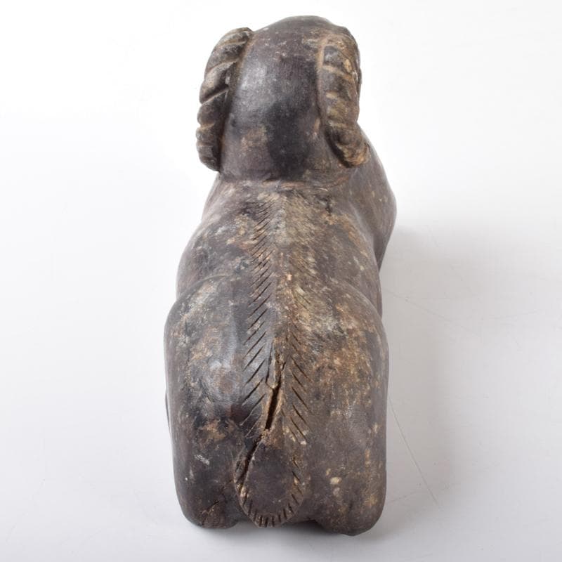 中国 玉石寿山石彫刻 山羊 置物 C R5121