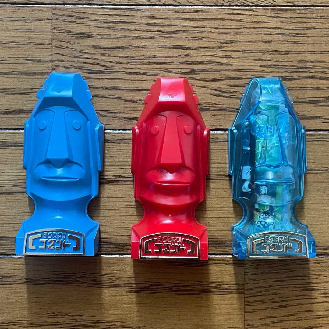 当時物】タカラ ミクロマン コマンド 3点セット 青 赤 クリア レア物
