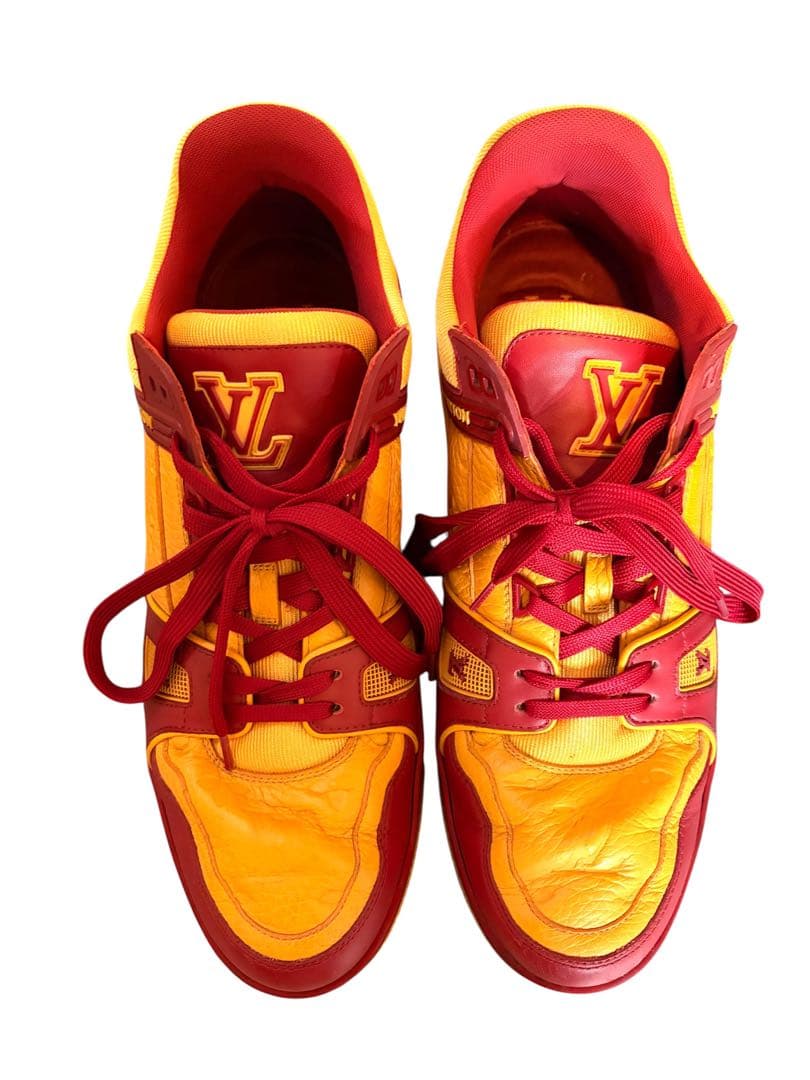 Louis Vuitton スニーカー レッド/イエロー LOUIS VUITTON 2021AW LV Ollie Yellow Beads Sneakers 1A8Q49 Size 9