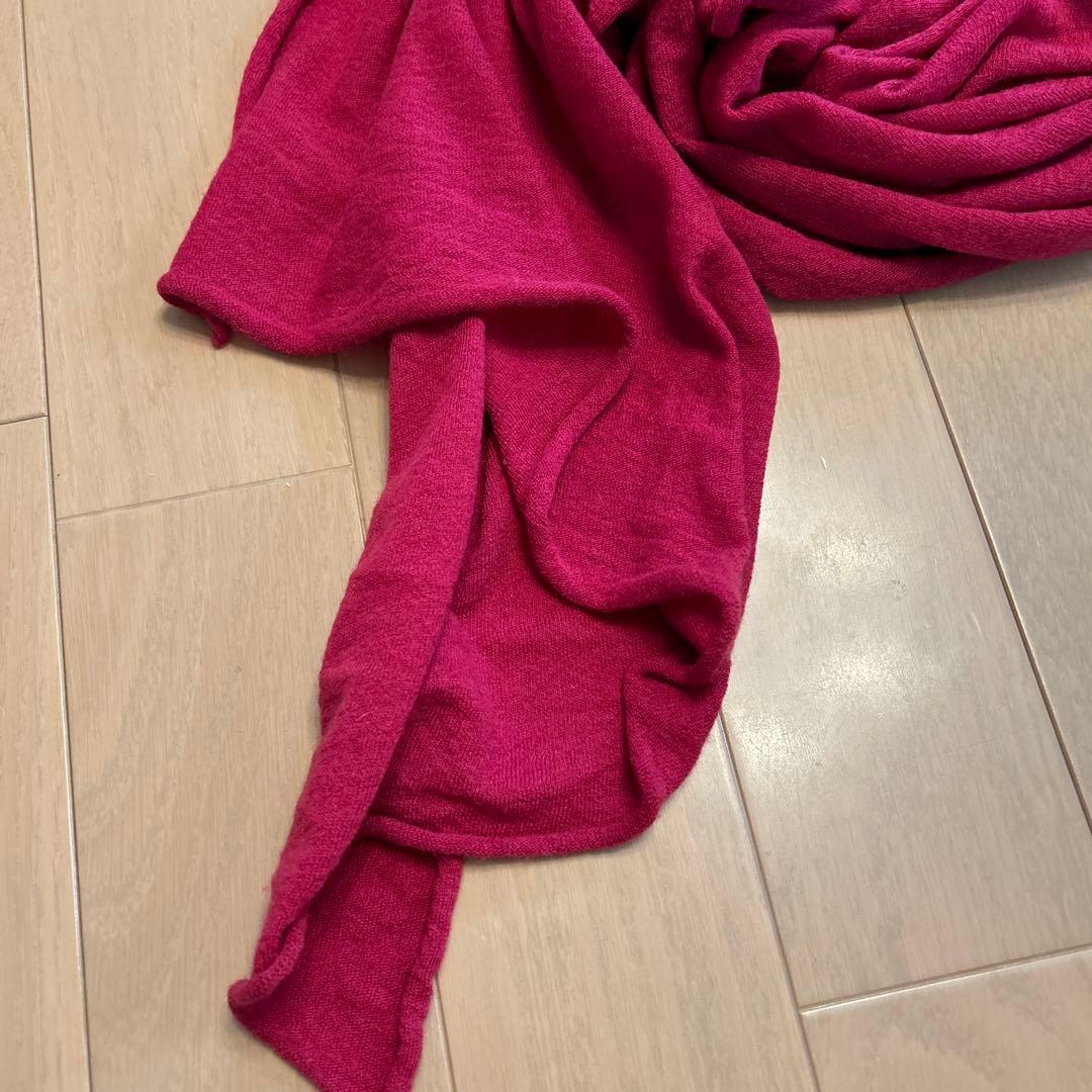 n100 エヌワンハンドレッド カシミヤストール ラージ ローズピンク