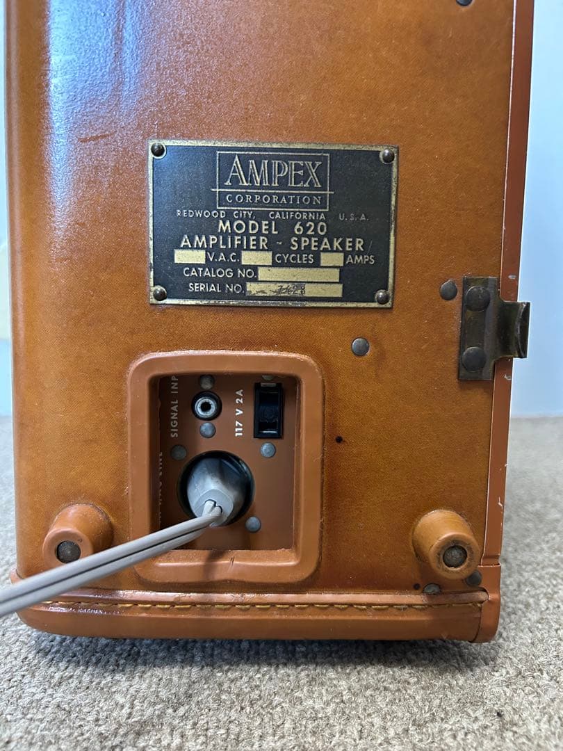 【歴史的逸品】AMPEX 620 真空管アンプ内臓スピーカー 極美