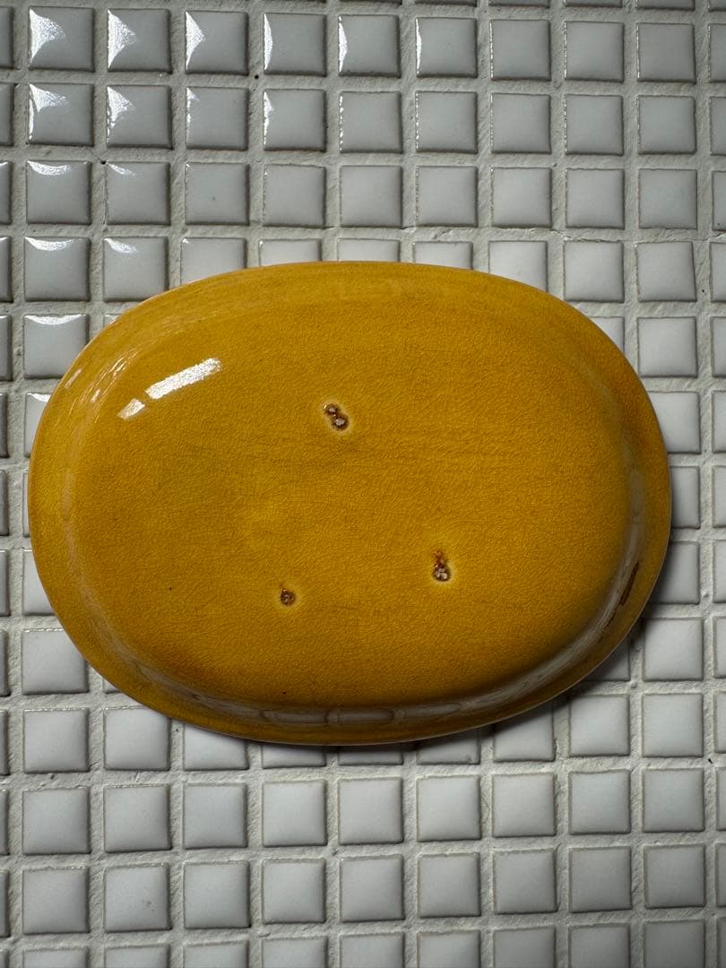 珉平焼 黄釉浮彫龍紋小判皿 三枚組 - メルカリ