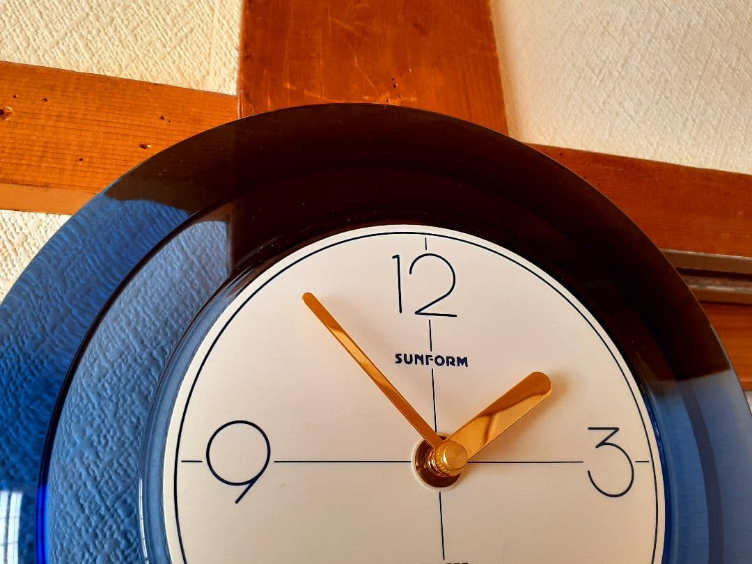 佐々木硝子 掛け時計 ポストモダン ビンテージ SUNFORM CLOCK - メルカリ