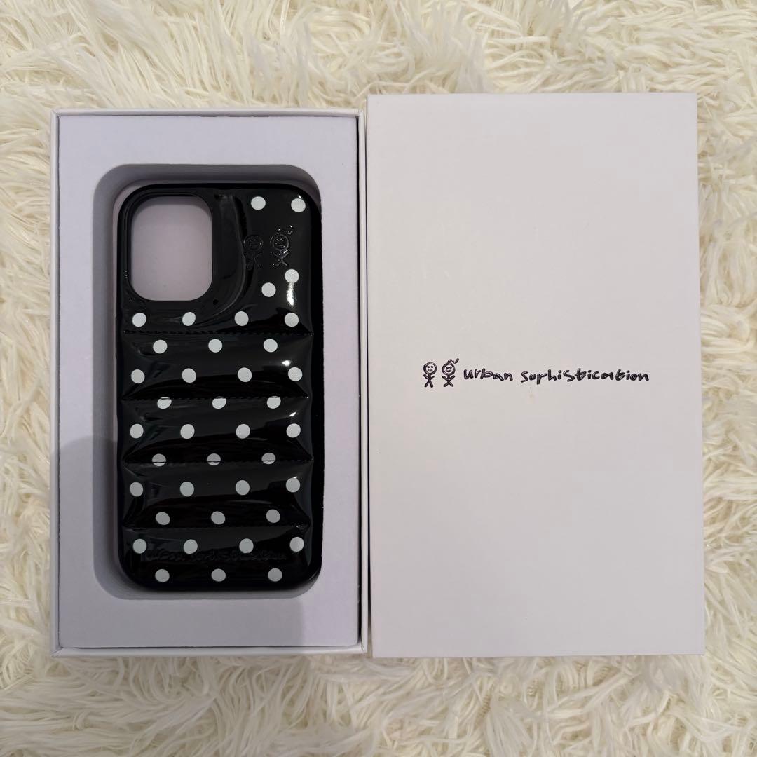 iPhoneアクセサリー urban sophistication iPhone16 Polka Dots the-puffer-case-polka-dots-