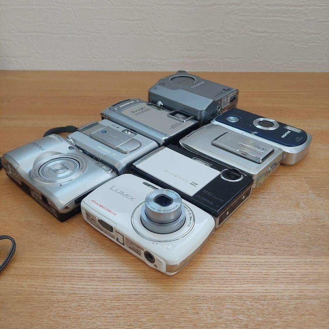 ジャンク品 デジカメ 8個セット LUMIX COOLPIX FinePix
