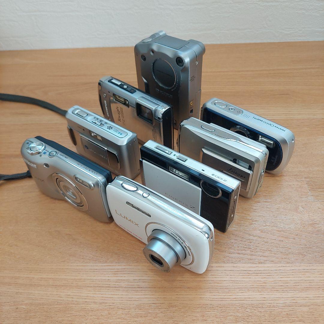 ジャンク品 デジカメ 8個セット LUMIX COOLPIX FinePix