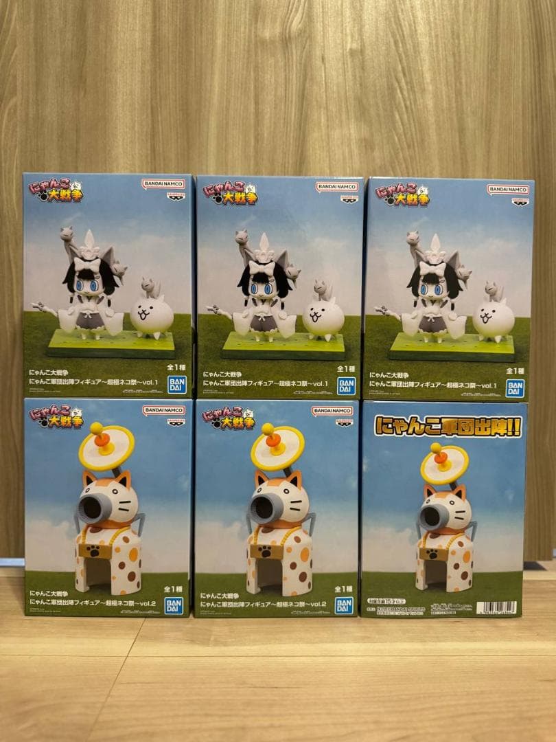 にゃんこ大戦争 にゃんこ軍団出陣フィギュア～超極ネコ祭～ 6個セット