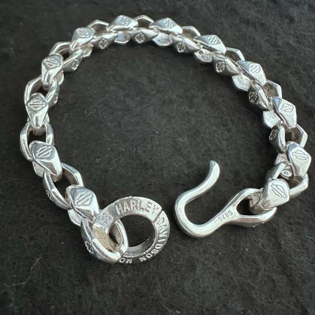80s ハーレーダビットソン ブレスレットヴィンテージ シルバー925