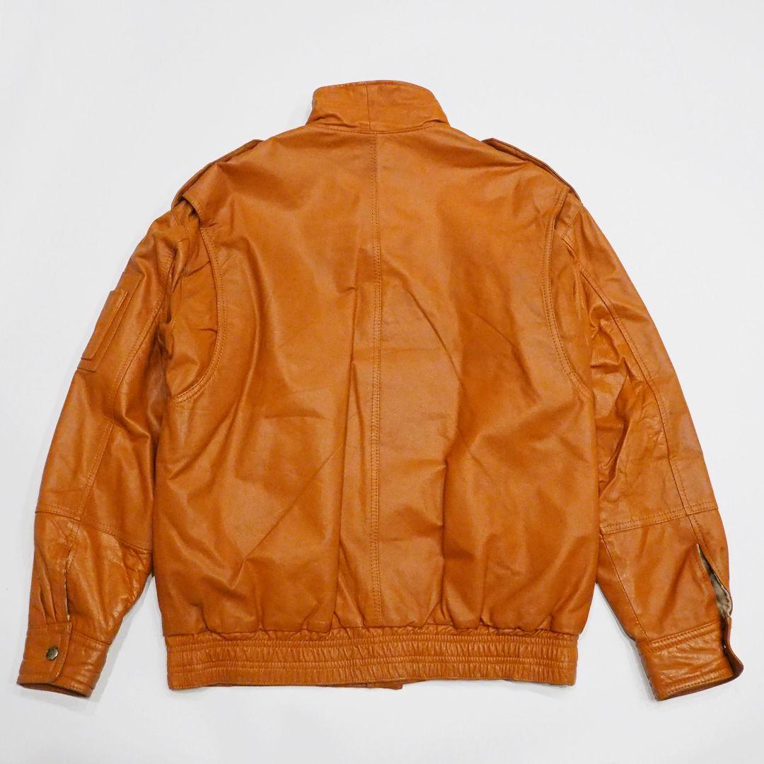 良品】リアルレザージャケット 裏キルティング 本革 ヴィンテージ L