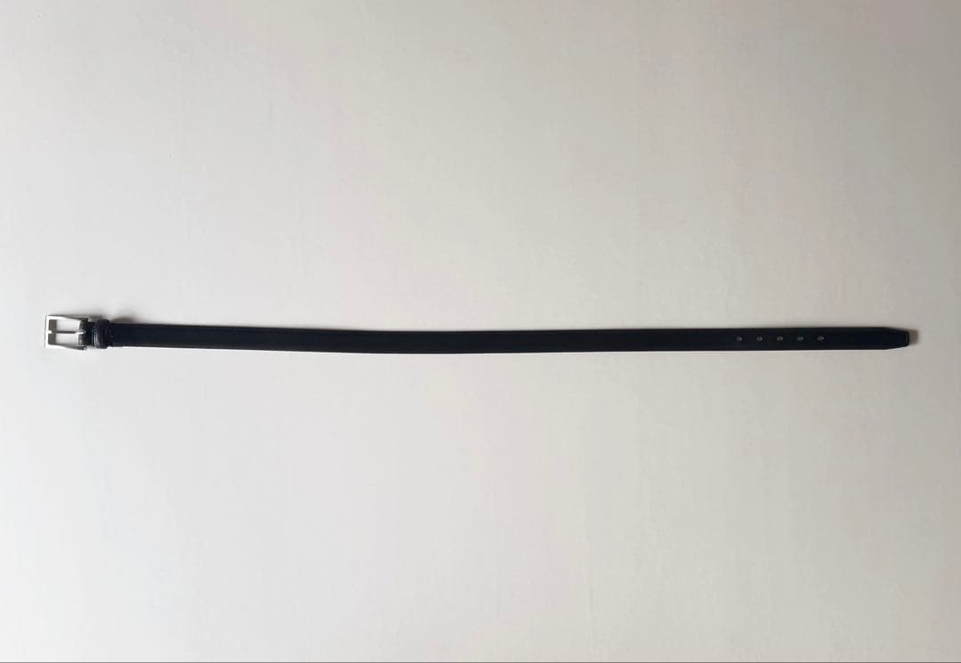 小物 GLEN/BRIDLE LEATHER DRESS BELT Black Leather Dress Belt | Handmade in Seattle | Marakesh Leather