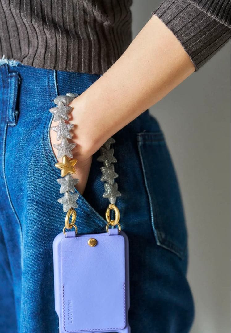 LOUVINI ハンド ストラップ　PETIT ETOILE　SILVER