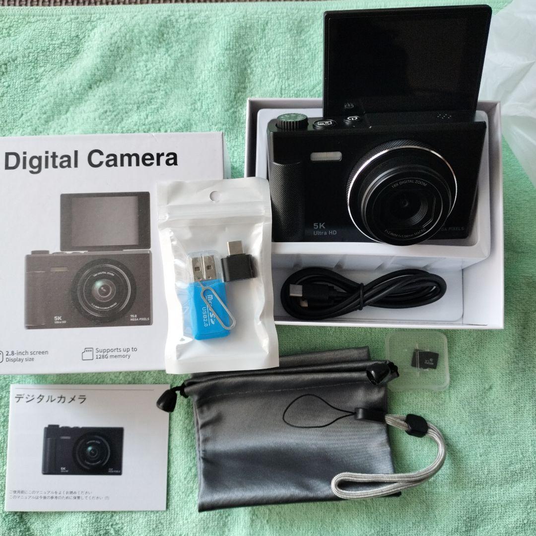新品】5Kデジタルカメラ 2.8インチ 撮影確認モニター反転可能 - メルカリ