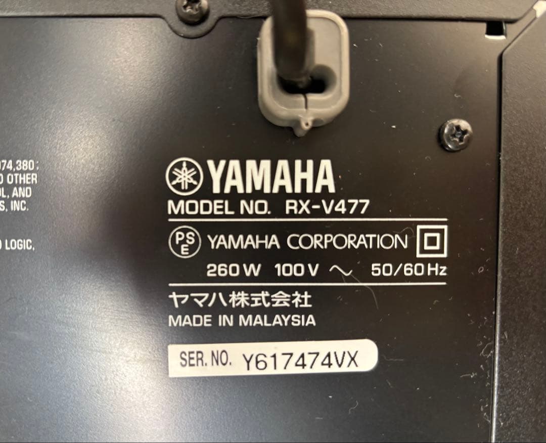 AVアンプ YAMAHA RX-V477