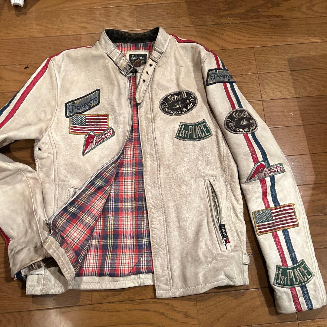 Schott レザージャケット M クラシックレーサー カスタム ライダース