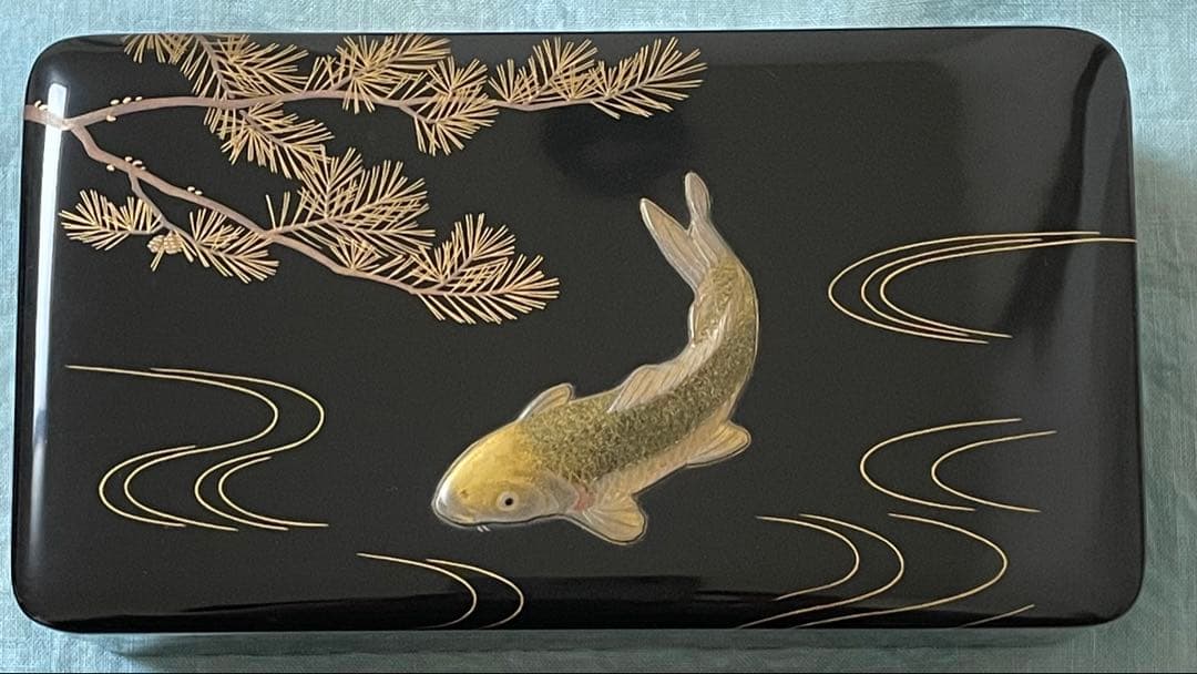 象彦漆器 【松鯉蒔絵 莨箱】 - メルカリ