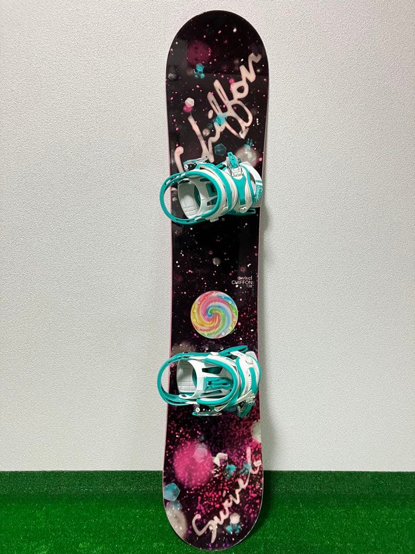 SWIVEL スノーボードセット 138cm ビンディングS 初心者オススメ