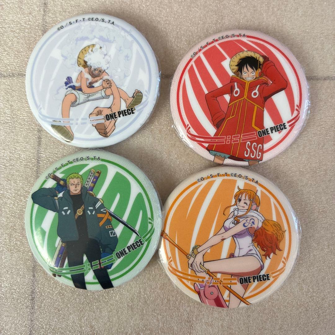 ONE PIECE 缶バッジ 10個セット セミコンプリート ダイソーコラボ