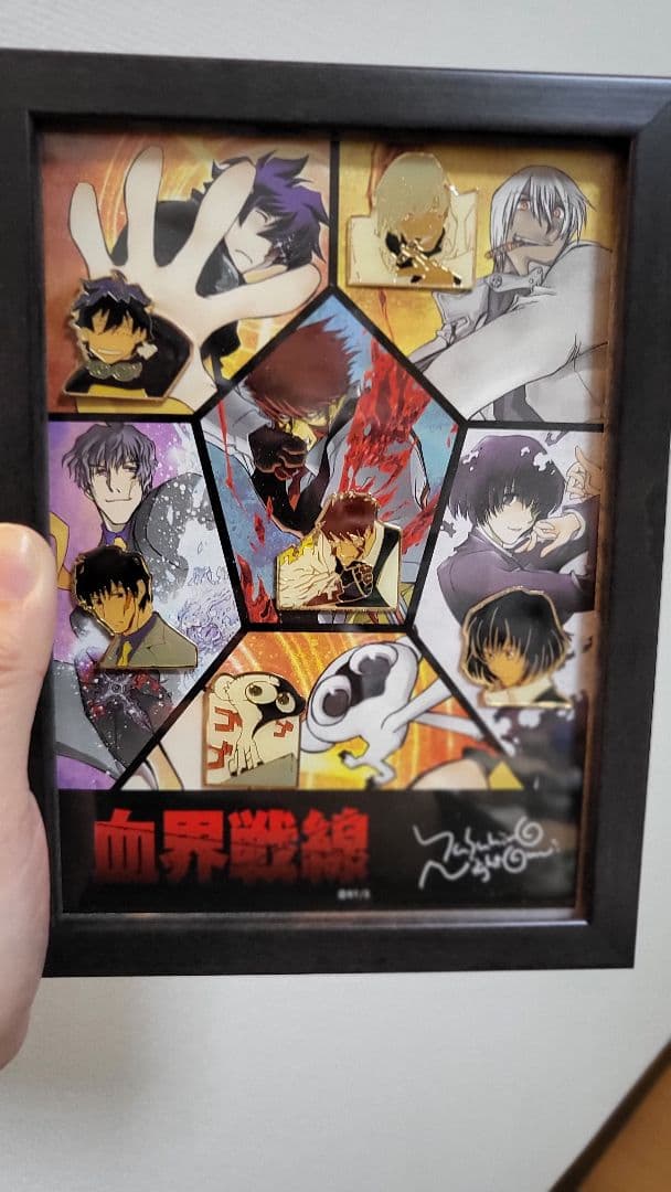 額装版ピンズセット 「血界戦線」 内藤先生のサインプリント入り