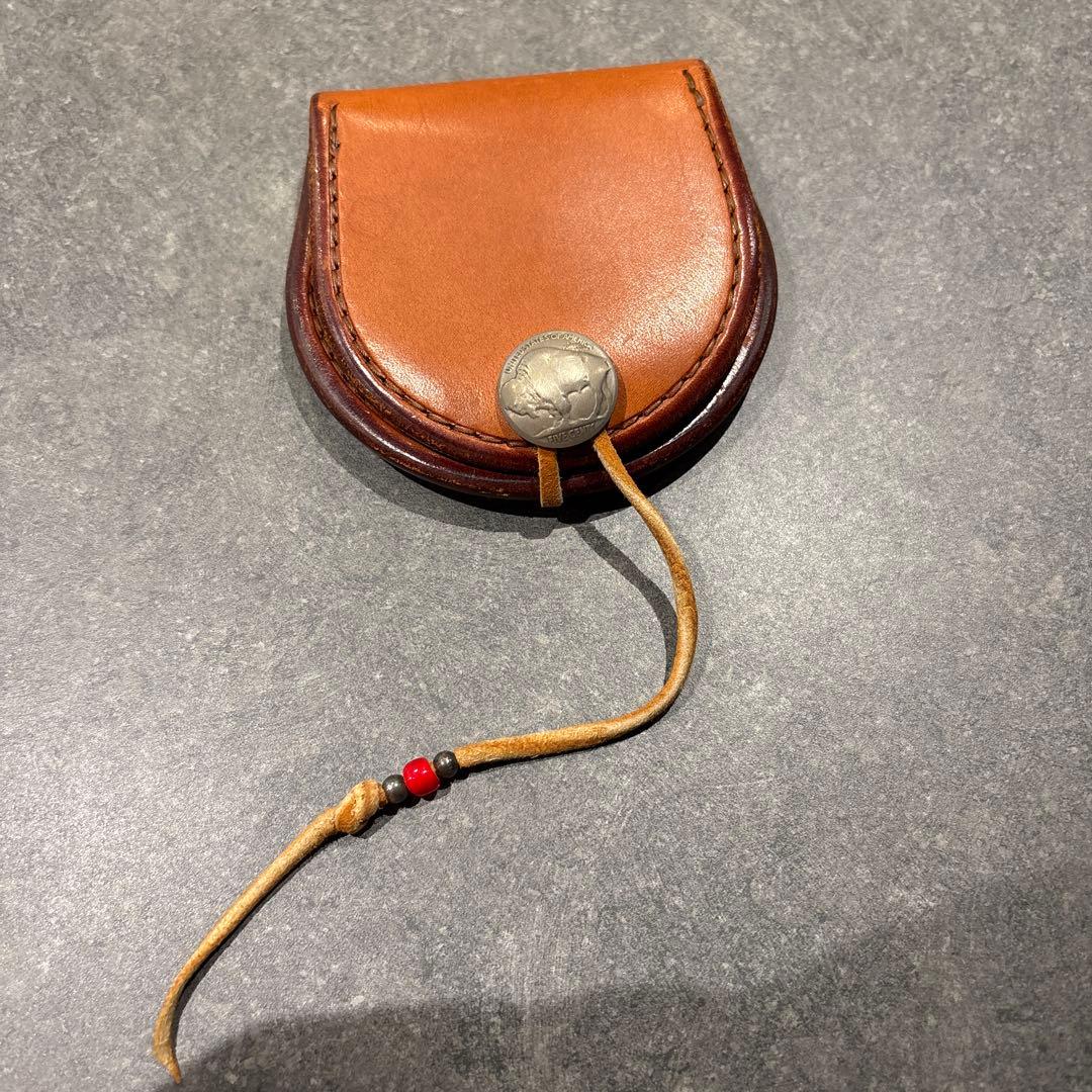 ゴローズ　サドルレザー 丸型ケース goro's(ゴローズ) サドルレザー 丸型小銭入れ コインケース 財布 焦げ茶