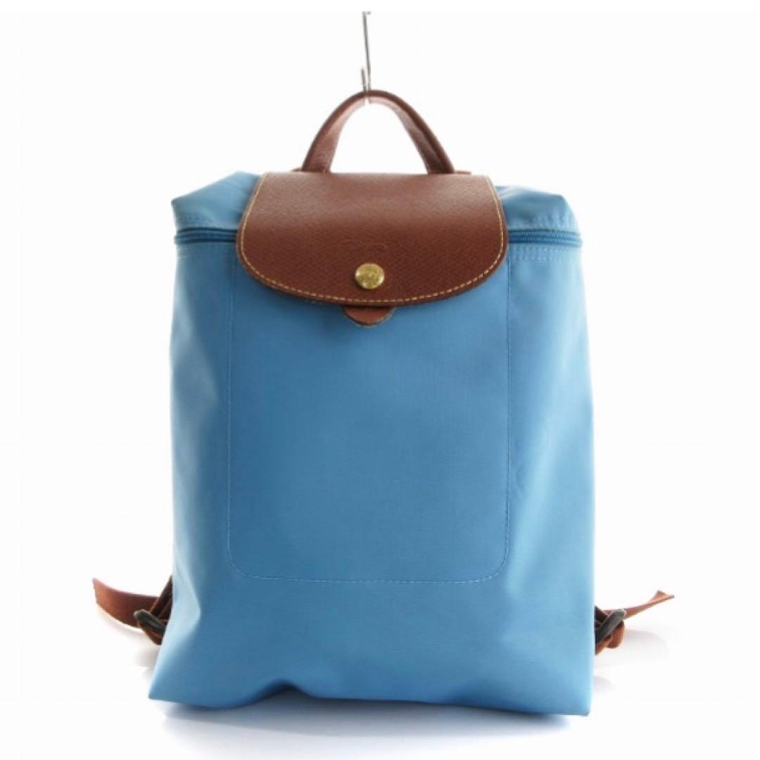 ロンシャン LONGCHAMP LE PLIAGE 青 リュックサック - メルカリ