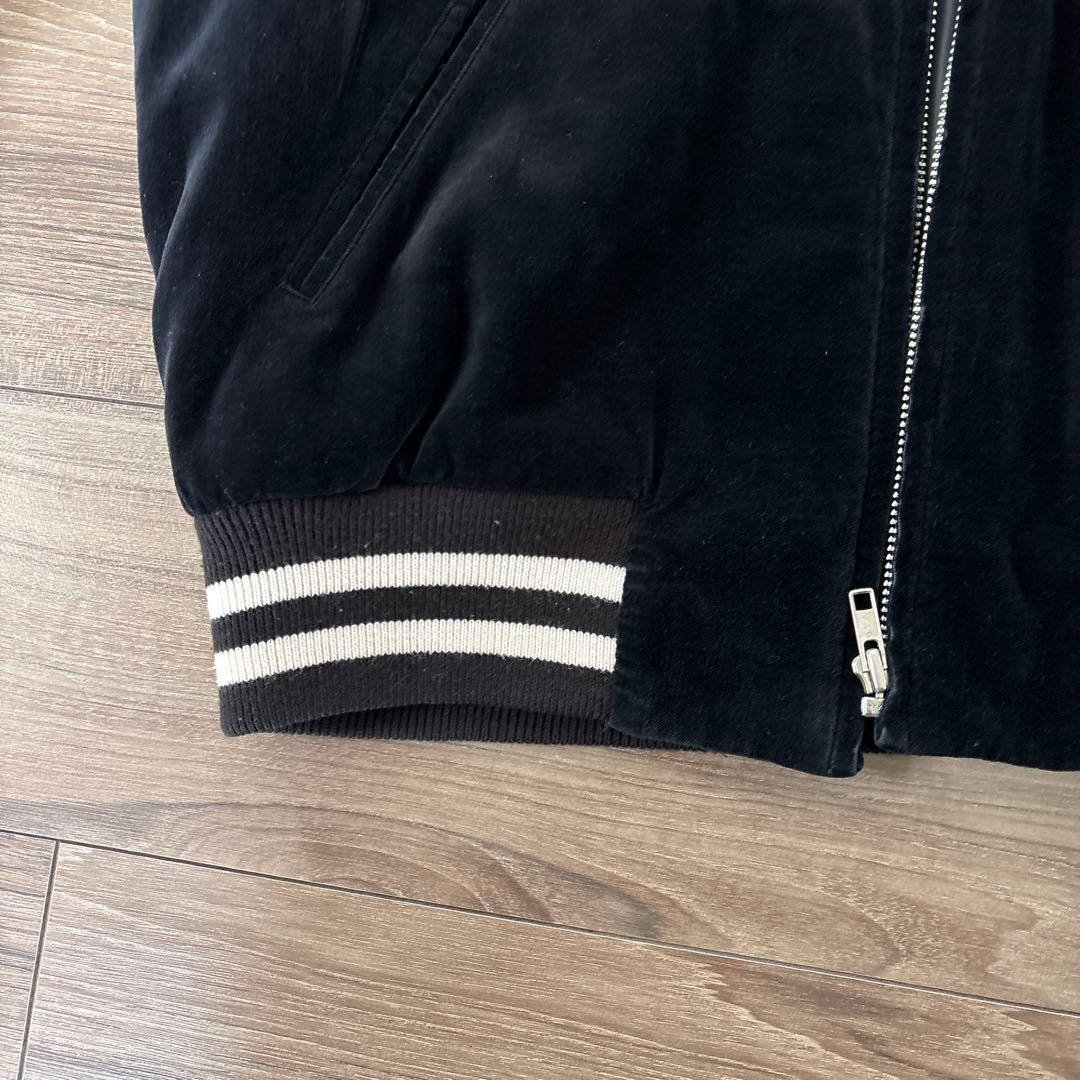 Lサイズスカジャン 鷲 龍 黒 ベルベット YOKOSUKA 1990年代 - メルカリ