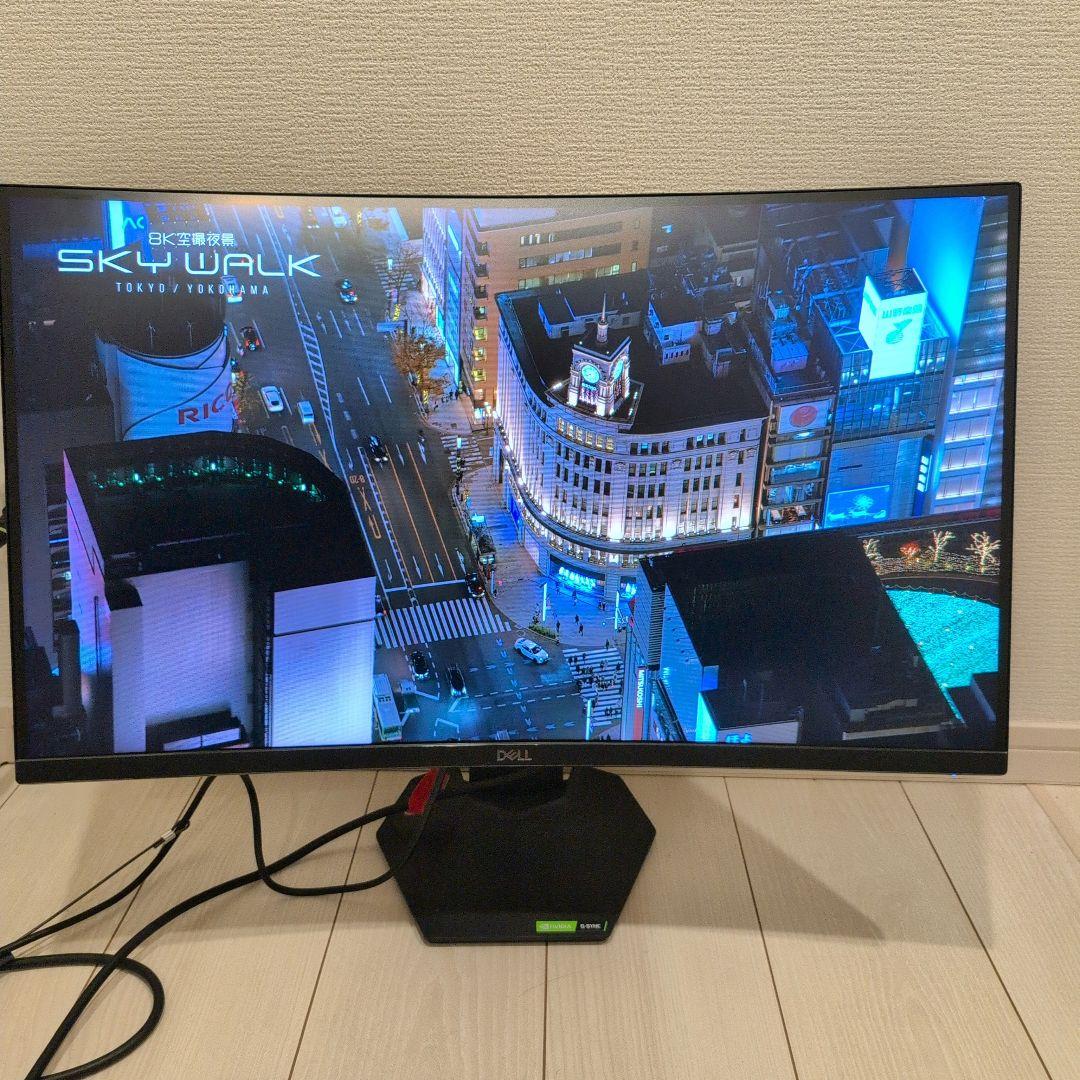 【極美品】Dell 27 湾曲ゲーミングモニター S2721HGF
