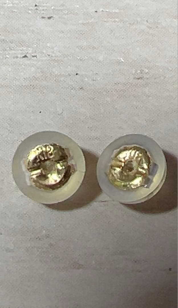 最終値下げ】K18PG ピアス K18キャッチャー - メルカリ