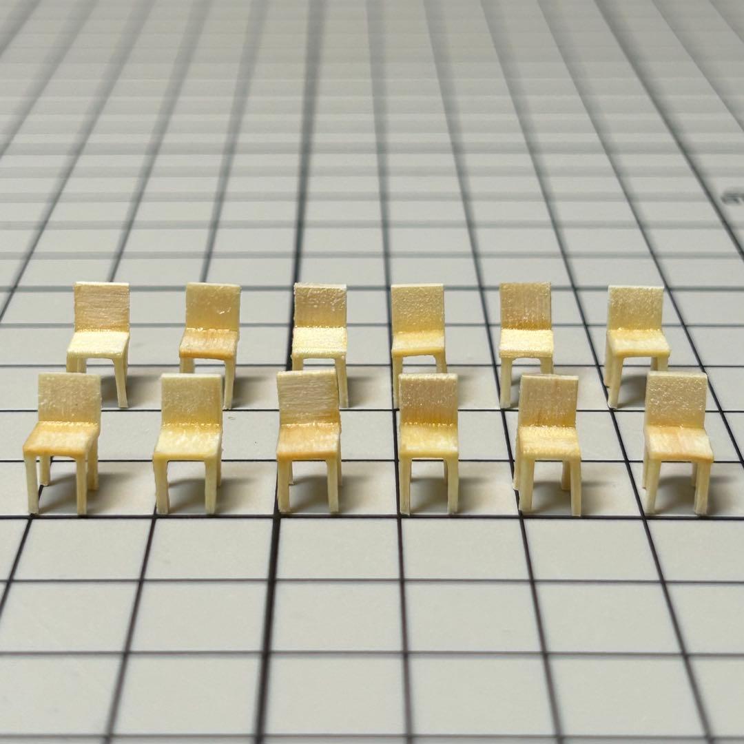 建築模型用添景 【木のイス12脚】のセット 1:100 - メルカリ