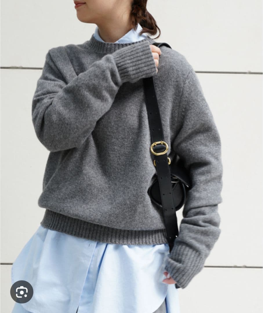 Deuxieme Classe ニット グレー クリーニング済 DEUXIEME CLASSE - Deuxieme Classe *Beauty プルオーバー グレーAの