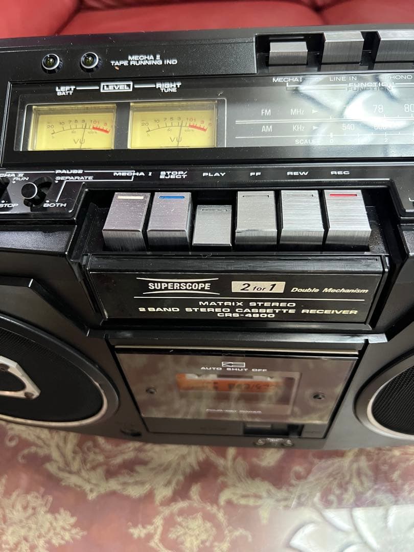 昭和レトロマランツ　ラジカセCRS-4800メンテナンス済み中古動作品美品