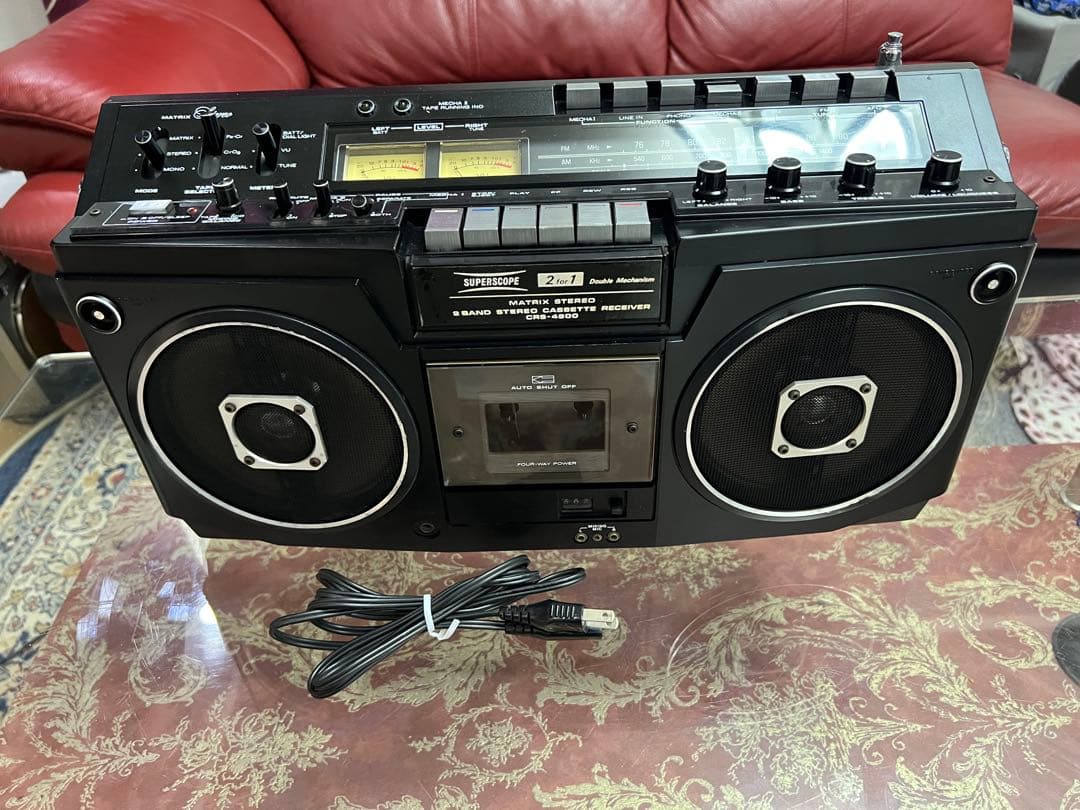 昭和レトロマランツ　ラジカセCRS-4800メンテナンス済み中古動作品美品