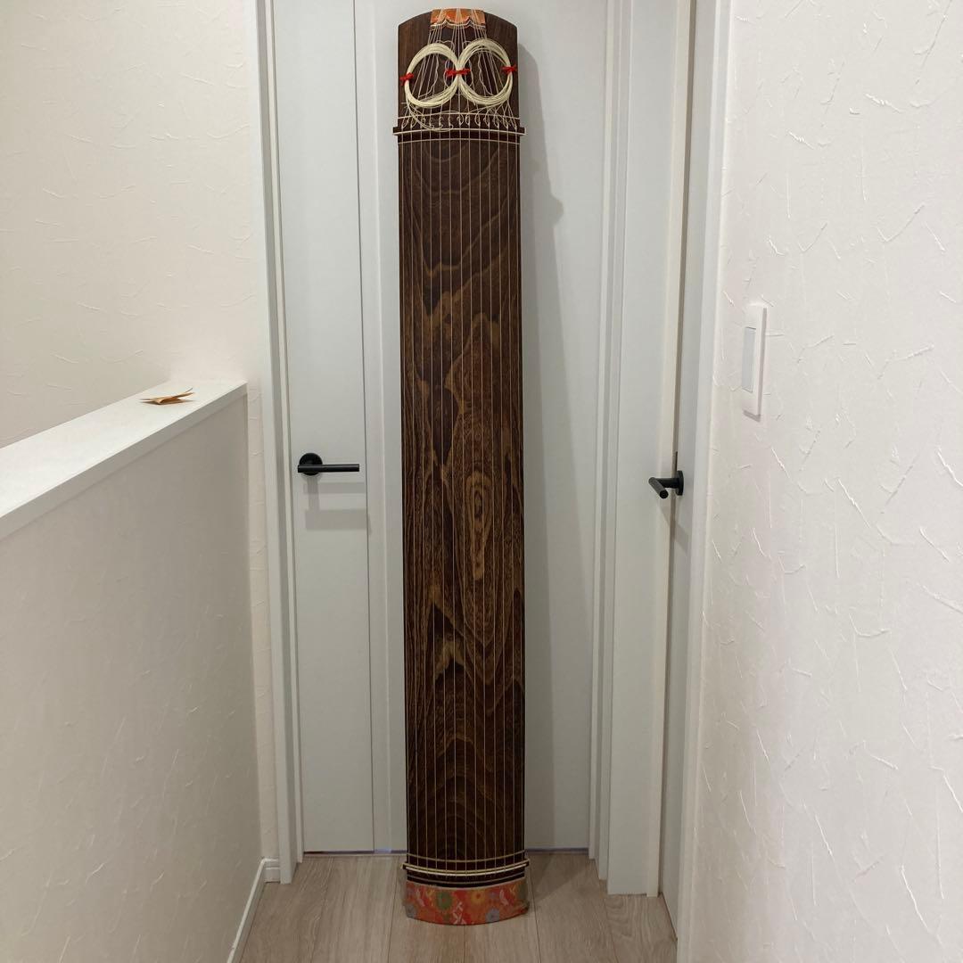 木製琴 13弦 ダークブラウン 布カバー付き - メルカリ