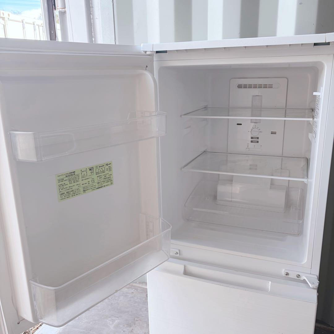 運搬取付無料！ホワイト純正SHARP付替どっちもドアスリム冷凍庫！完動超美品！