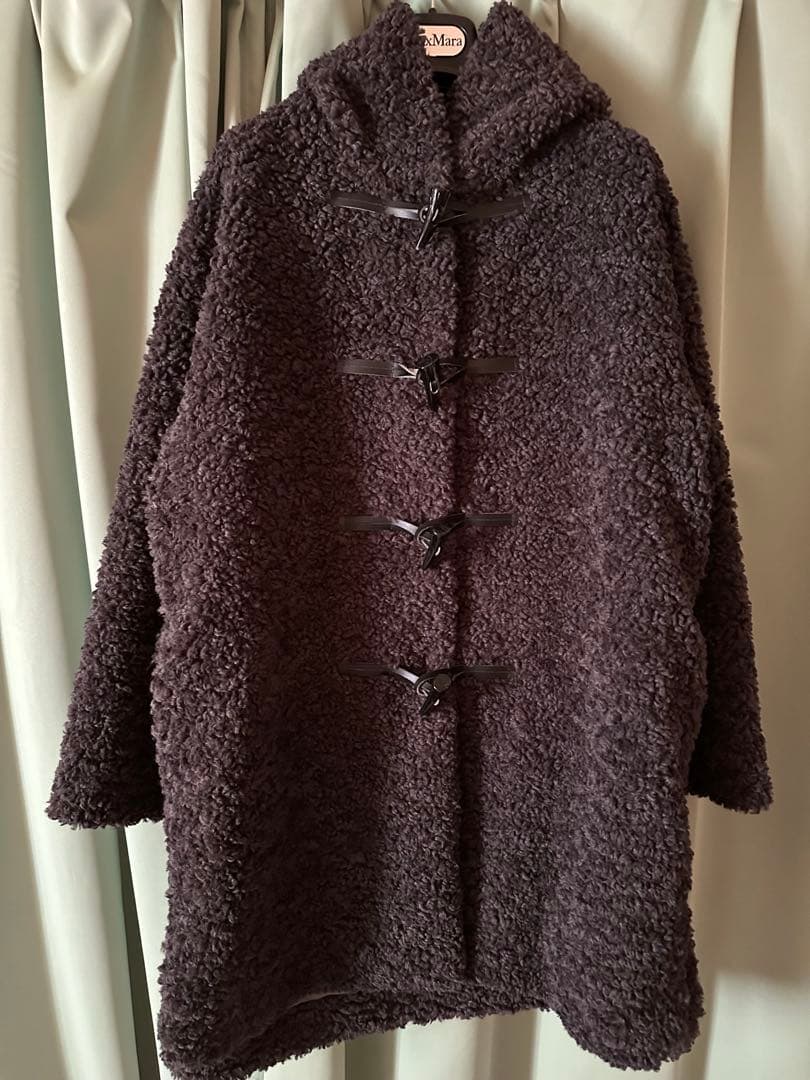 今期スリードッツプードルボアダッフルコート逸見エミリIENAplage