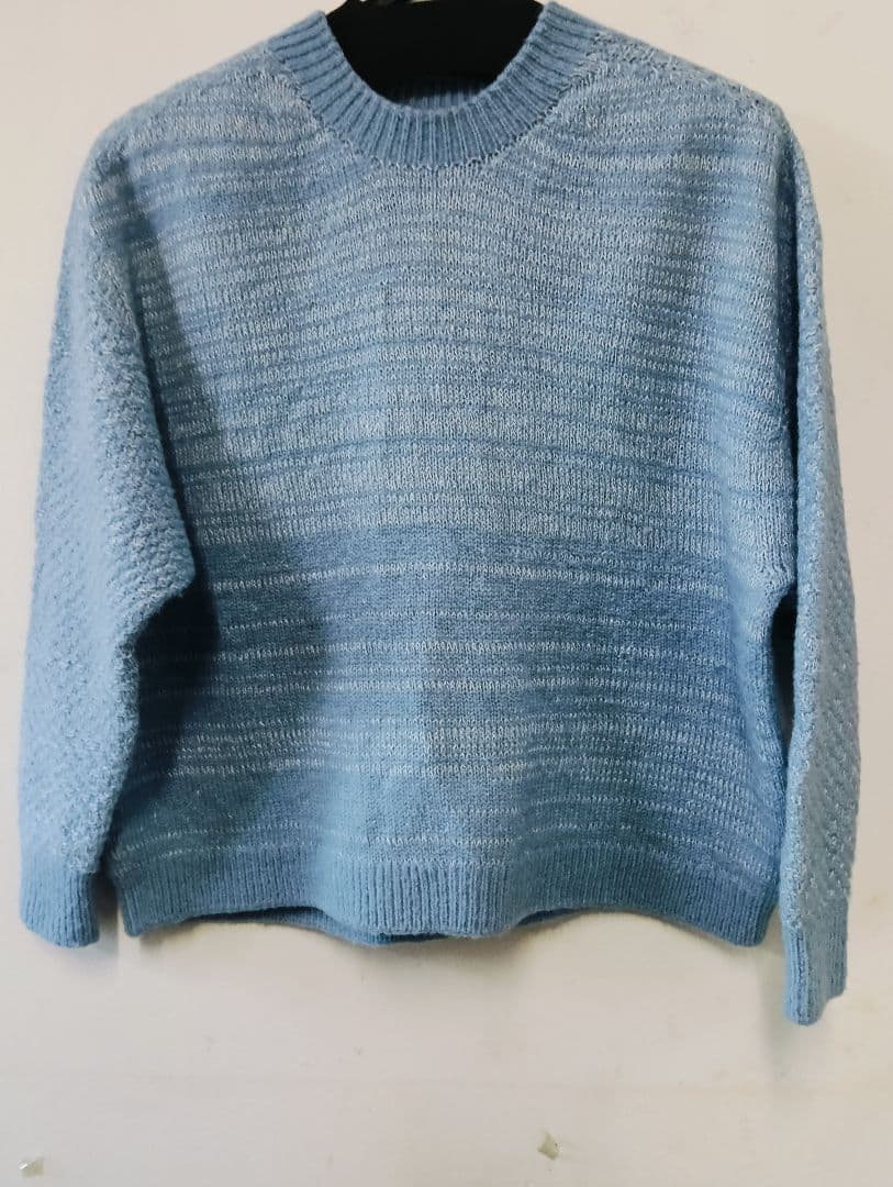 中川政七商店ブルー ニットセーター クルーネック新品未使用 Brilla per il gusto（ブリッラ ペル イル グスト） セーター ニット