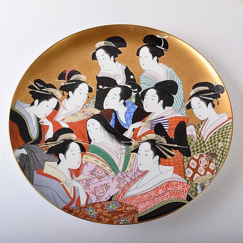 ノリタケ スタジオコレクション 金彩 浮世絵 大皿 飾皿 M 7816C - メルカリ