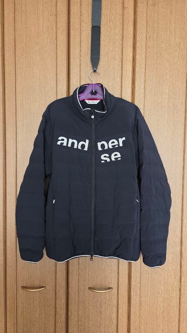 and per se ブラック ジップアップジャケット and per se（アンパスィ） ゴルフ 2024春夏新作 レディース ジップ