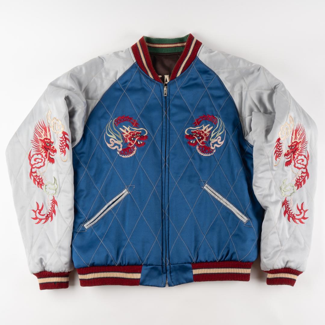 90s テーラー東洋スカジャン M品番 虎x日本地図 リバーシブル M - メルカリ