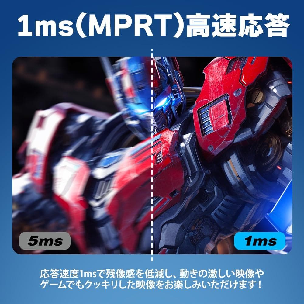 cocopar モニター 27インチ 180Hz HDMI2.0 DP1.4