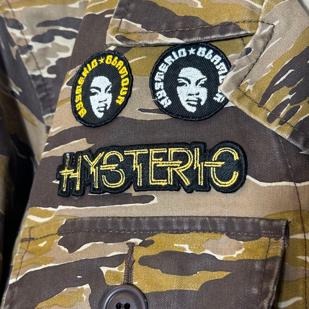 ヒステリックグラマーHYSTERICタイガーカモジャケットミリタリーM迷彩