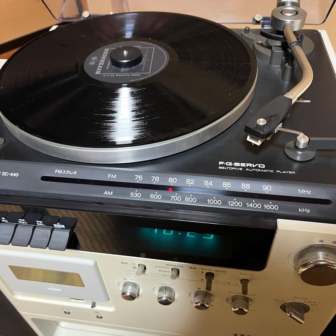 昭和レトロ　ナショナル　カセットタイマー付ステレオシステムSC-440