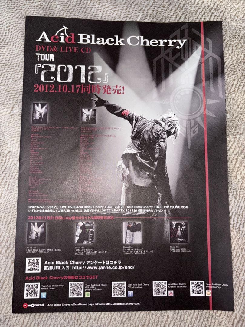 Acid Black Cherry ステッカー 非売品クリアファイル - メルカリ