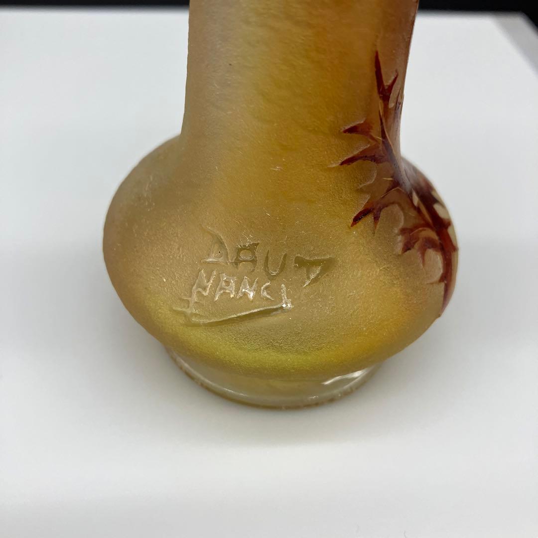 ドーム・ナンシー アザミ文花瓶 アール・ヌーヴォー Daum nancy - メルカリ