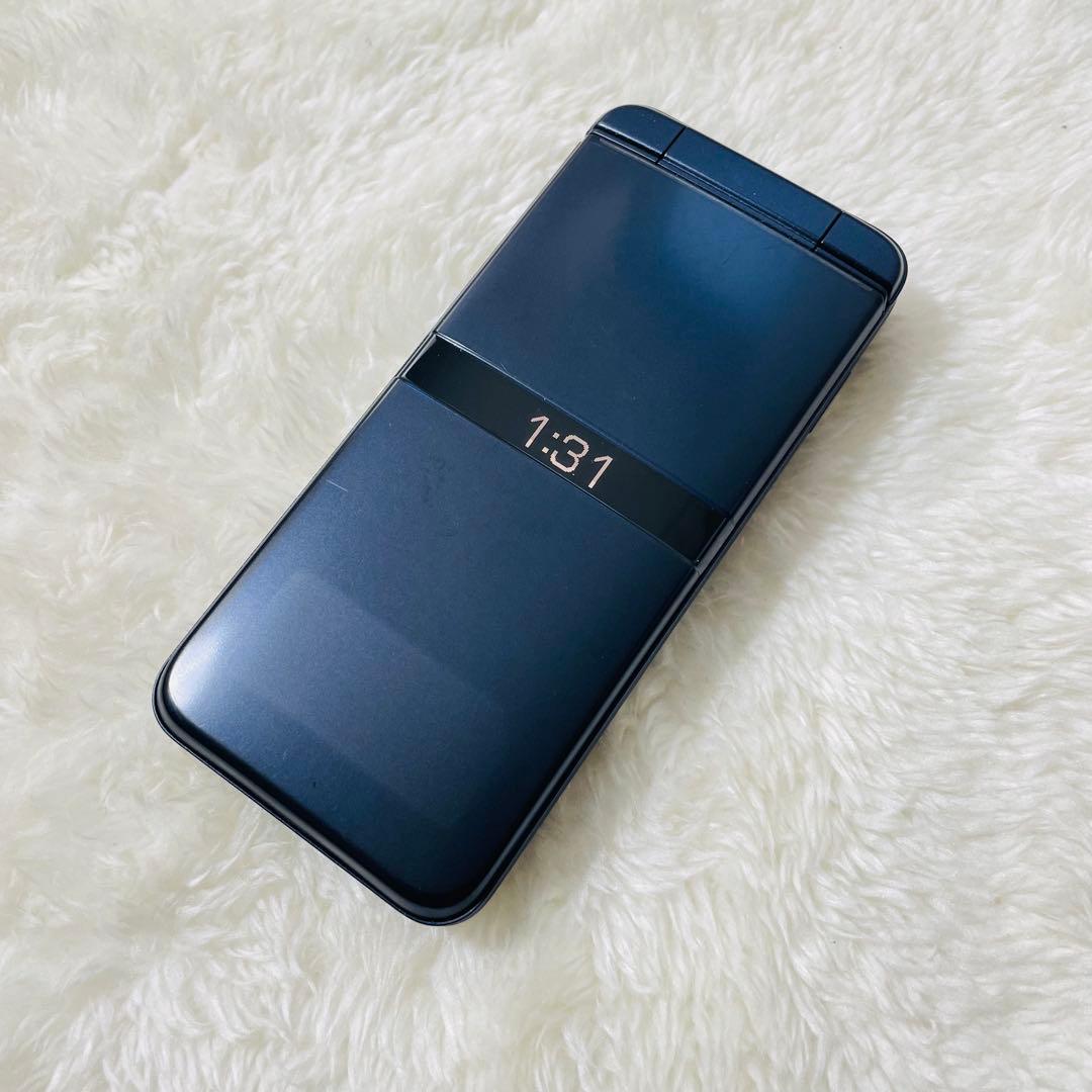 【新品同様品】京セラDIGNO KY-42C ネイビー 携帯電話 ガラホ