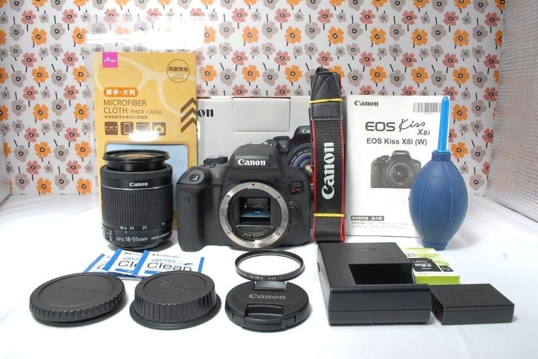 ❤Canon Kiss X8i❤一眼レフ❤Wi-Fi転送❤高性能STMレンズ❤