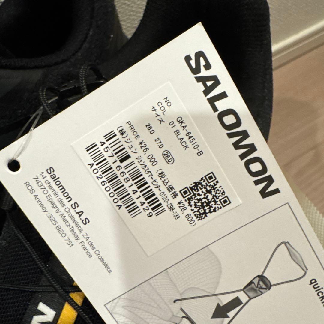 28.0cm 黒 SALOMON XT-6 サロモン ブラック ユニセックス