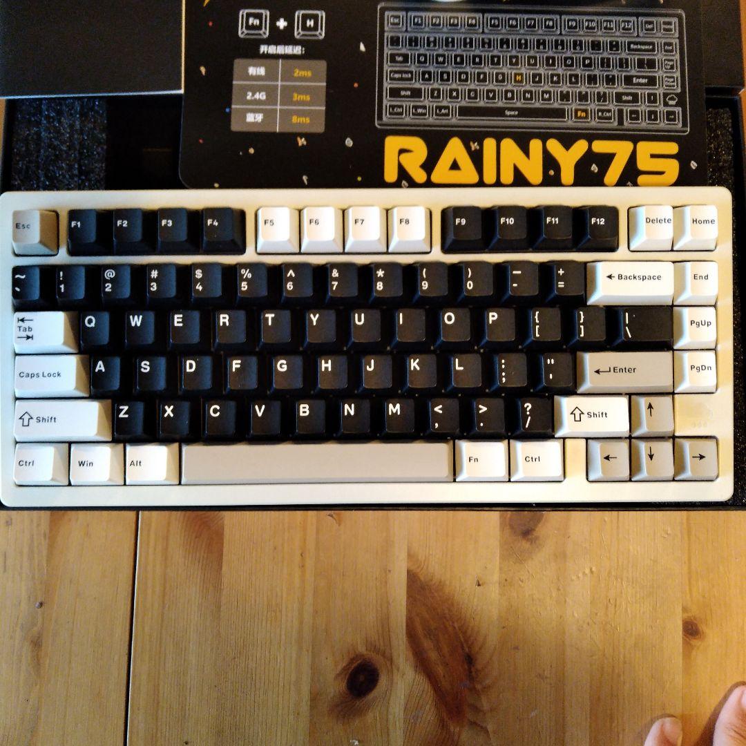 RAINY75 Pro英語配列ブラックRGBバックライト