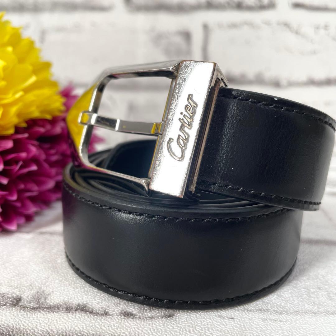 極美品✨カルティエ ベルト アルディロン 男女兼用 シルバー金具 ロゴ